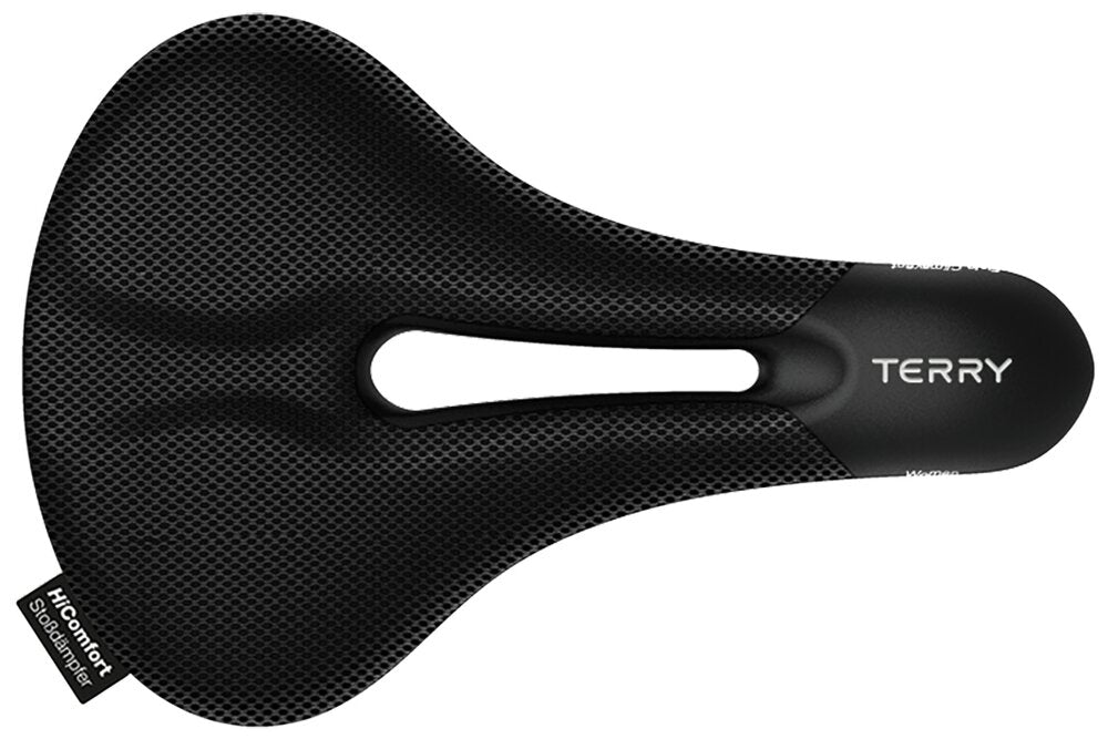 TERRY selle Fisio ClimaVent Gel Max Lady avec trou black 183 x 259 mm