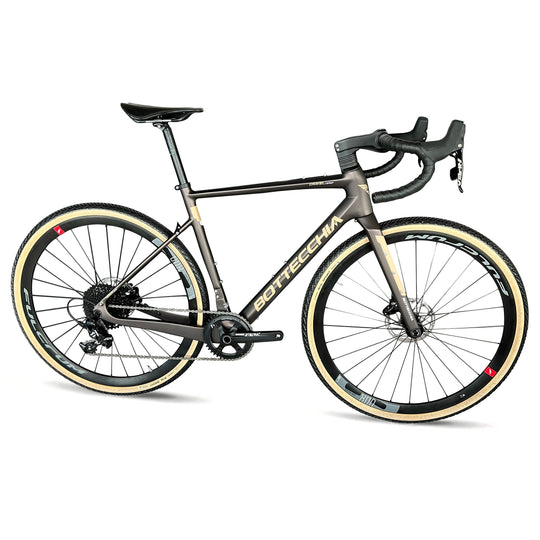 BOTTECCHIA Gravel carbone 49ap sram apex marron/cream